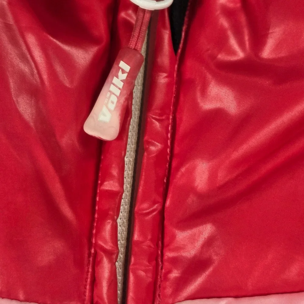Volkl Puffer Jacket Kids Size 6 Red Goose Down Insulated Winter Coat Ski Outdoor